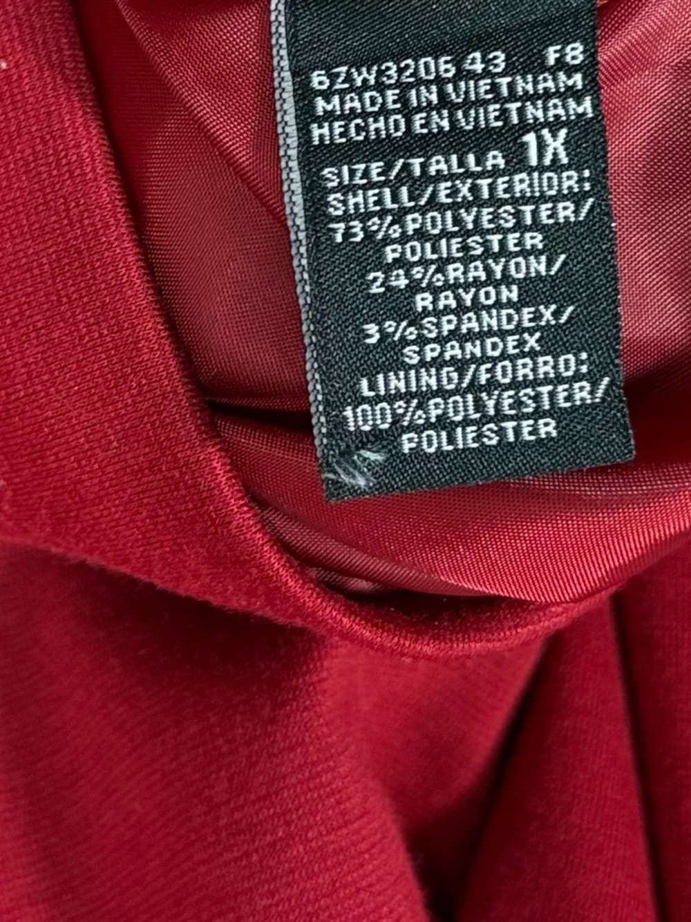Women's Red Button-Front Pea Coat by Danielle - Picture 5 of 7